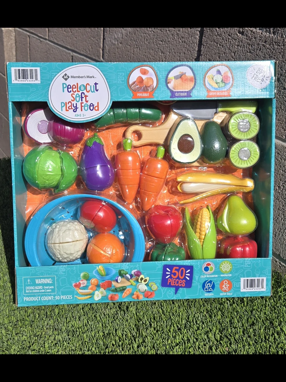 Peel & Cut Soft Play Food Set - Multicolor NEW